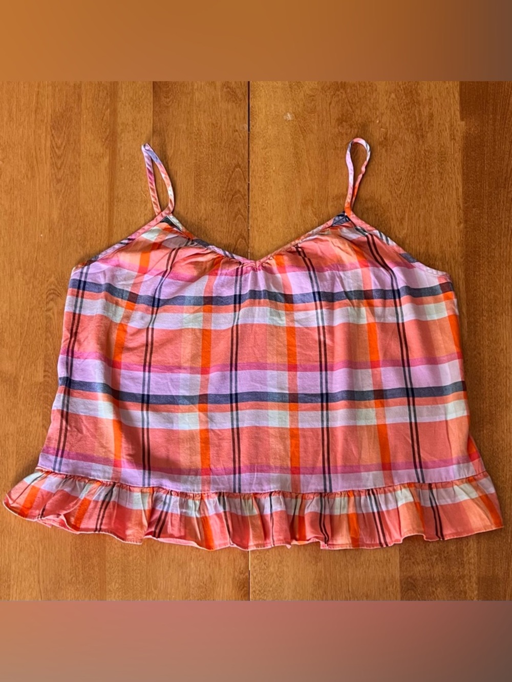 Ann Taylor Sleep Plaid Tank Top